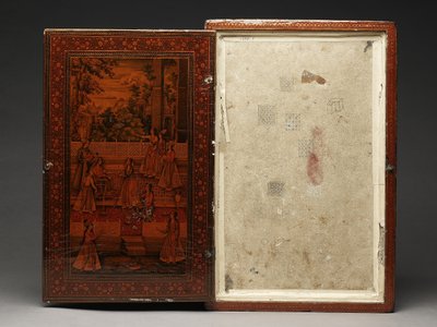 Kit di strumenti raffigurante la Sacra Famiglia, c.1830 da Persian School
