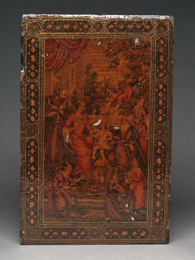 Kit di strumenti raffigurante la Sacra Famiglia, c.1830 da Persian School