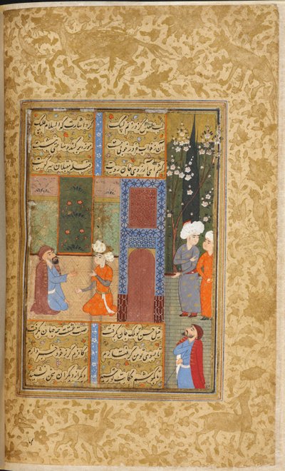Giovane principe e un derviscio, illustrazione da 