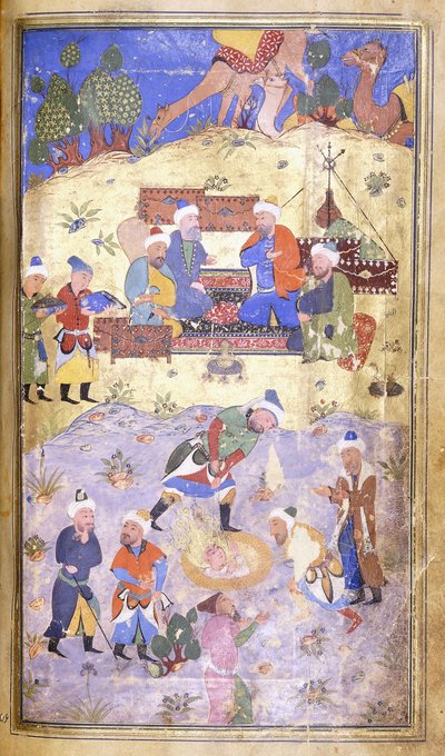 Yusuf viene salvato dalla fossa, c.1492-3 da Persian School