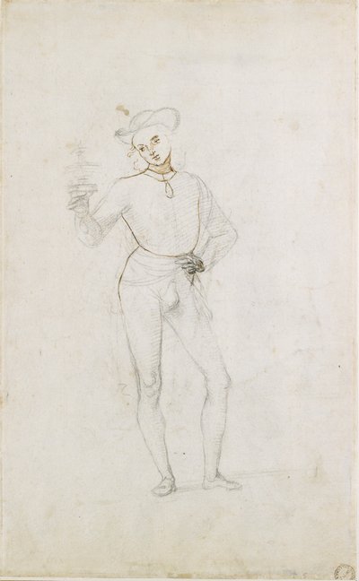 Studio per una figura in un