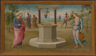 Cristo e la donna di Samaria da Perugino
