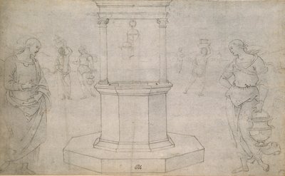 Cristo e la donna di Samaria da Perugino