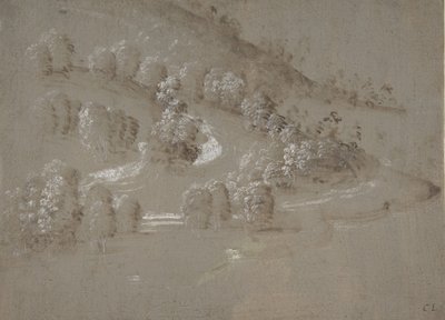 Paesaggio recto, Paesaggio verso, 1489-90 da Perugino