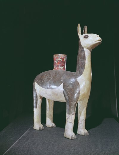 Vaso effigie di lama, Cultura Nazca da Peruvian School