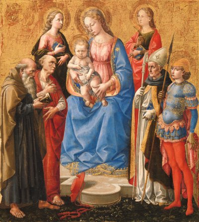 Madonna e Bambino con Sei Santi da Pesello Peselli