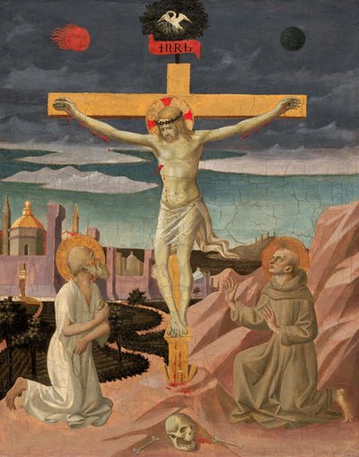 La Crocifissione con San Girolamo e San Francesco da Pesello Peselli
