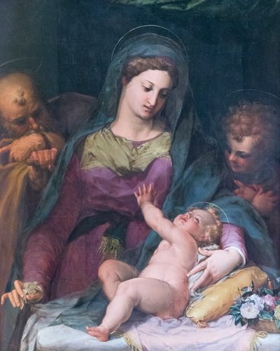 Madonna con Bambino e il giovane San Giovanni, prima del 1585, Pieter de Witte da Peter (1548 1628) Candid