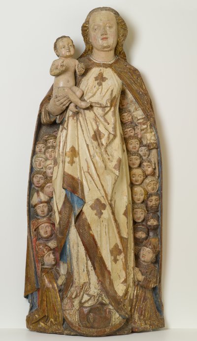 Madonna con Bambino che protegge i supplicanti sotto il suo mantello, c.1471 da Peter (attr.to) Koellin