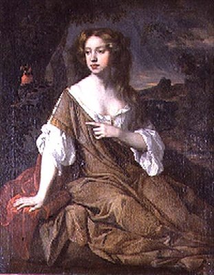 Ritratto di una Signora in un Mantello Marrone da Peter (circle of) Lely