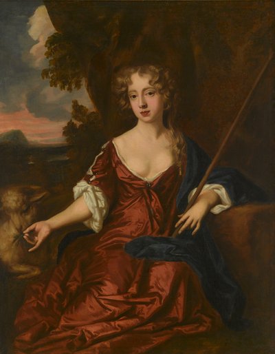 Ritratto di una signora, detta essere Nell Gwynne come pastorella da Peter (circle of) Lely