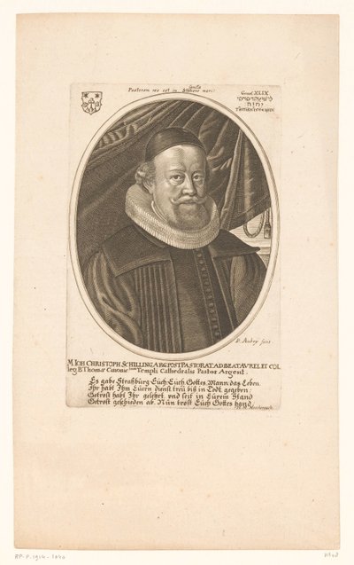 Ritratto di Johann Christoph Schilling da Peter Aubry (II)