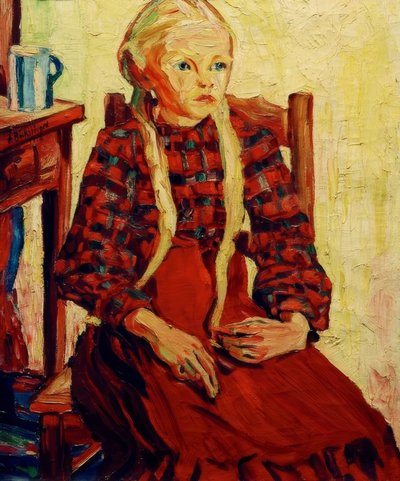 Ragazza di campagna da Peter August Böckstiegel