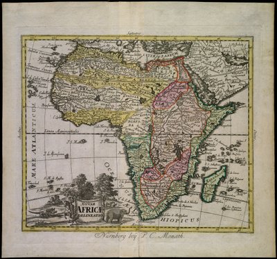 Nouae Africae delineatio da Peter Conrad Monath