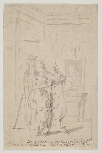Pierrot e Colombina in "Il quadro parlante" da Peter Cramer