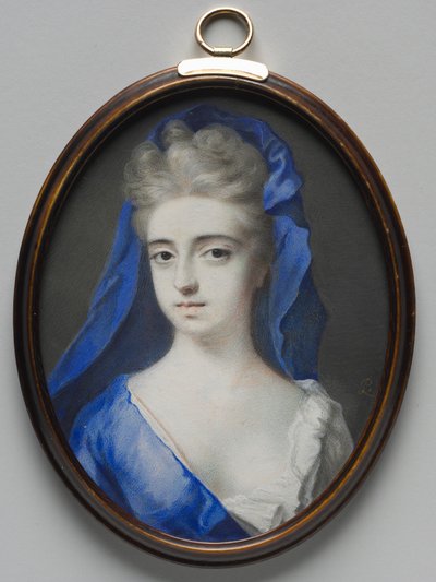 Ritratto di una donna in blu, c. 1700 da Peter Cross