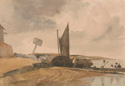 Bassa marea, sbarco della barca da Peter DeWint