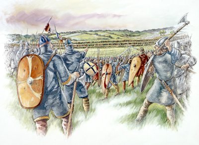 Battaglia di Hastings, 1066, c1990-2010 da Peter Dunn