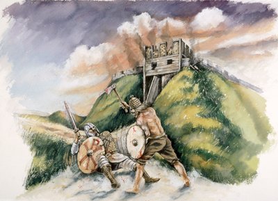 Cynric combatte i Britanni a Old Sarum da Peter Dunn