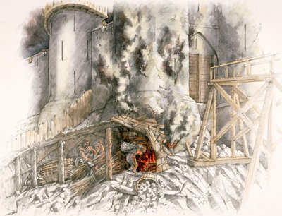 Assedio del Castello di Dover, 1216 da Peter Dunn