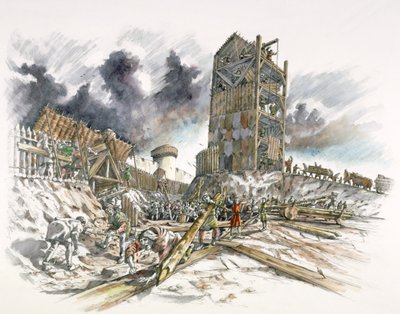 Assedio del castello di Dover da Peter Dunn