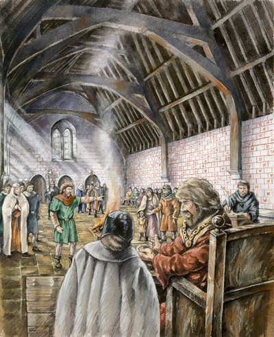 La nuova sala di Re Giovanni, Old Sarum, inizio XIII secolo da Peter Dunn