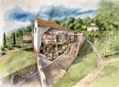 Villa romana di Lullingstone da Peter Dunn