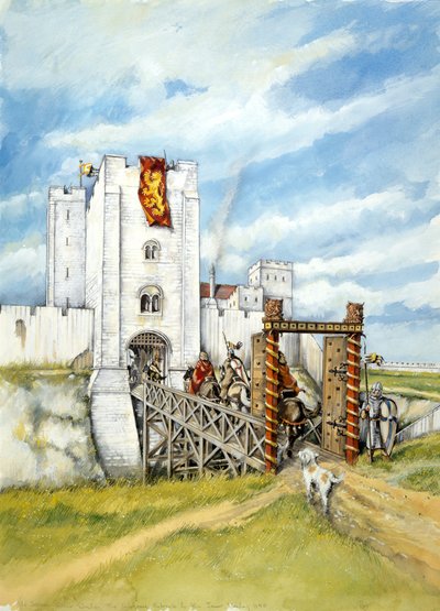 Old Sarum, 1140, c. 1990-2010 da Peter Dunn