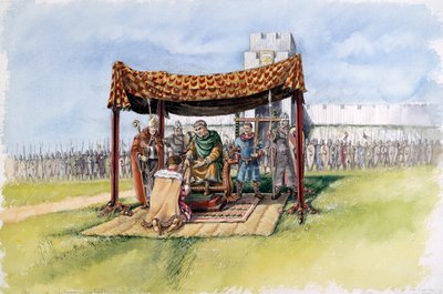 Guglielmo il Conquistatore a Old Sarum, 1086, c1990-2010 da Peter Dunn