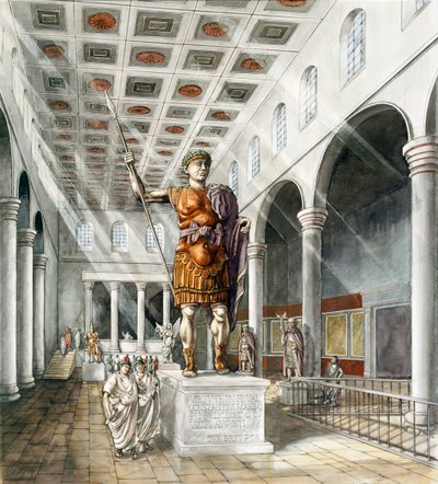 Basilica romana di York, III secolo, c1990-2010 da Peter Dunn