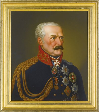 Ritratto di Gebhard Leberecht von Blücher, principe di Wahlstatt da Peter Eduard Stroehling