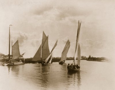 Una gara di vela a Horning, Vita e paesaggio sui Norfolk Broads da Peter Emerson und Thomas Goodall