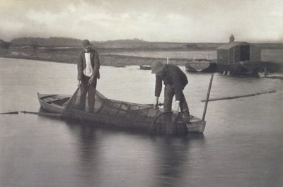 Raccolta della rete per anguille, c.1886 da Peter Emerson und Thomas Goodall
