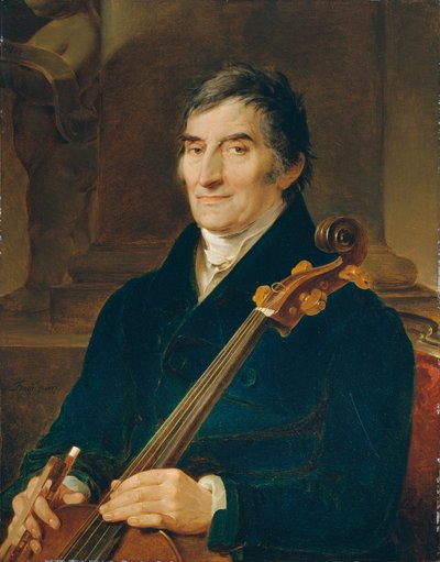 Il violoncellista Franz Wödl da Peter Fendi