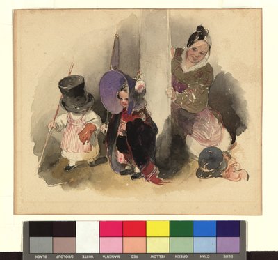Mutter mit spielenden Kindern (Der kleine Gerngross) da Peter Fendi
