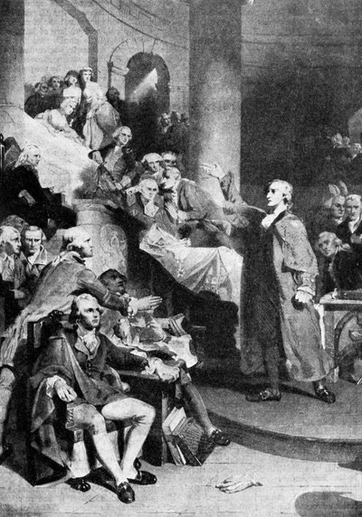 Patrick Henry 1736-1799, rivoluzionario americano, 1775 1935 da Peter Frederick Rothermel