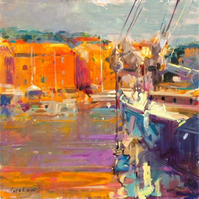 Ormeggio a Saint-Tropez, 2021 da Peter Graham (Contemporary)