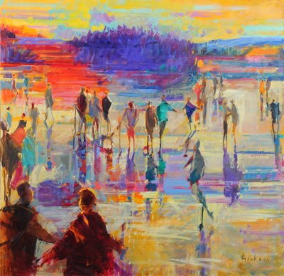 Bonspiel, Lago di Menteith da Peter Graham (Contemporary)
