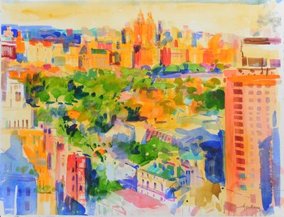 Central Park dal Carlyle da Peter Graham (Contemporary)