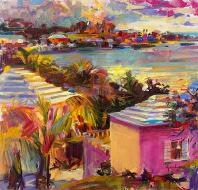 Riflessi al Crepuscolo, Bermuda da Peter Graham (Contemporary)