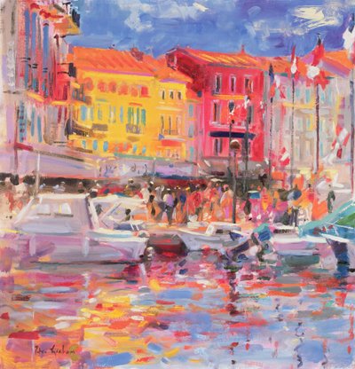 Il porto di St Tropez (2002) da Peter Graham (Contemporary)
