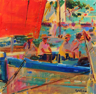 Mare scintillante Saint Tropez da Peter Graham (Contemporary)