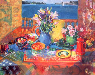Il tavolo del balcone da Peter Graham (Contemporary)