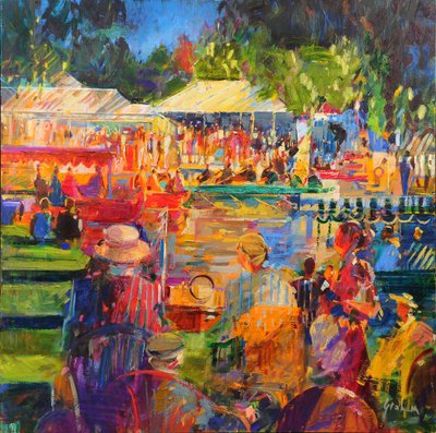 Il Tamigi a Henley da Peter Graham (Contemporary)