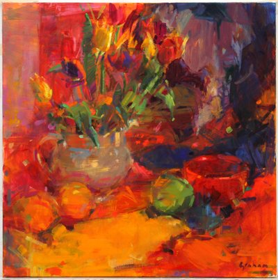 Tavolo di tulipani da Peter Graham (Contemporary)