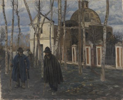 Mendicanti fuori S. Giuliano, vicino a Pompei. 1904-05 da Peter Hansen