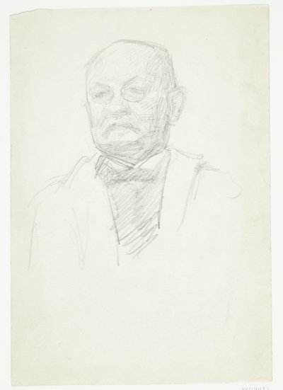 Ritratto del pittore Kristian Zahrtman. Mezzobusto da Peter Hansen