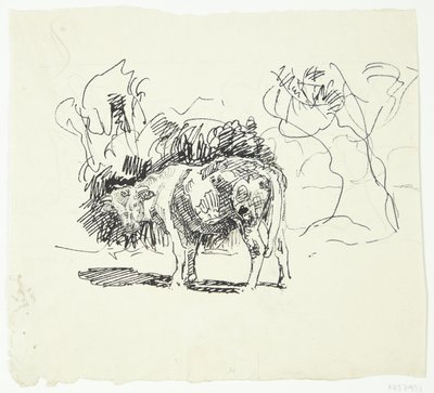 Toro in piedi da Peter Hansen