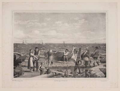 Pescatori in procinto di andare a pesca da Peter Henrik Gemzøe