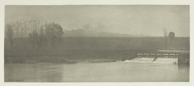 Un giorno di pioggia alla diga di Flander da Peter Henry Emerson